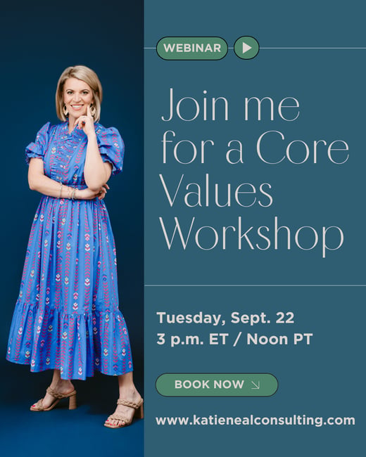 Join me for a Core Values Workshop - Date No Description
